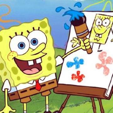 Store spongebob painting